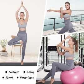 Vertvie Damen 2/3/4er Set Basic Wohlfühl BH Sport Spaghettiträger Bralette ohne Bügel Nahtlose Gepolsterte mit Spaghetti Bra Top Low Support Bra(EU S/Tag M,Schwarz/Weiß/Hellgrau/Lila)