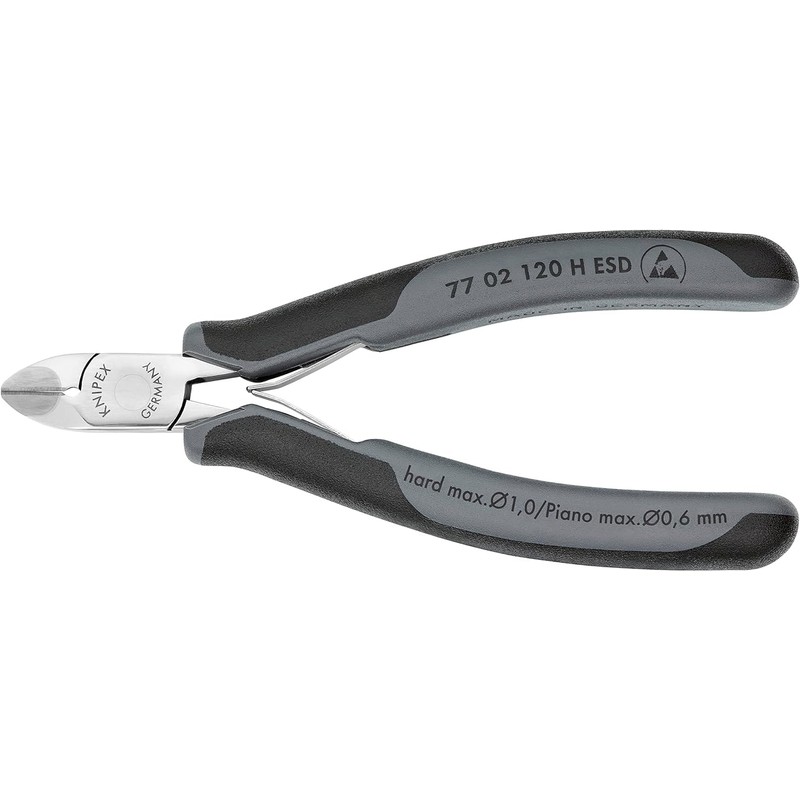 Knipex 77 02 120 H Electronics Diagonal Cutter ESD with