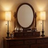 Buffet Table Lamps Set of 2,28" Tall Skinny Black Resin