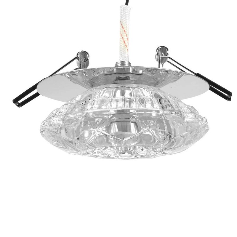 eecoo Crystal LED Downlight, 3W Recessed Ceiling Light with 5-8cm