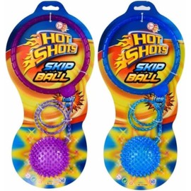 HOT BARGAINS 1 X Light Up Skip Ball | Flashing Ankle Spike Ball Assorted Color | Skipping Toy for Outdoor Game Beach Party, Kids party, Summer Game (1)