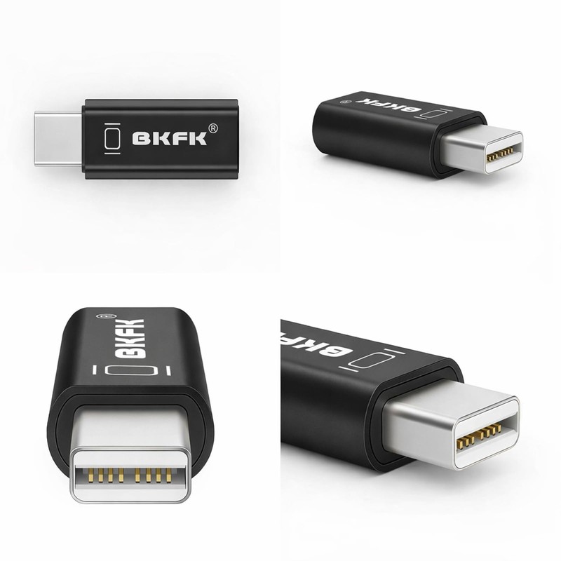 BKFK 4K DisplayPort Headless Dummy Plug - Supports 1080p-120Hz EDID