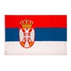 PHENO FLAGS Serbia flag - Serbian flag 3x5ft with brass