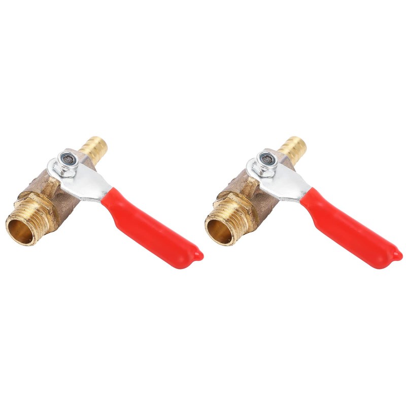 2pcs 1/4 Thread Ball Valves Corrosion Resistance Shut-off Switch Air