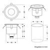 Parlat LED Recessed Ground Light AGENA For Outdoor, Cold White,