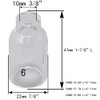 RIVERWELD TIG Glass Cups Clear Quartz Nozzle 54N16 6# 3/8"
