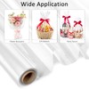 Mauproy 34 In x 100 Ft Clear Cellophane Wrap Roll,