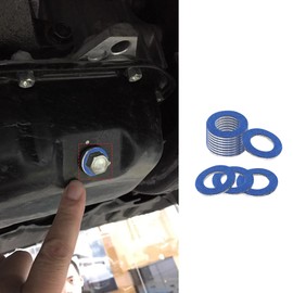 WINUERK 12PCS M12 Oil Drain Plug Gaskets, Crush Washer Replacement, OEM#9043012031, Oil Drain Pan Seal Gasket Compatible with Most Cars, Trucks, SUVs and More
