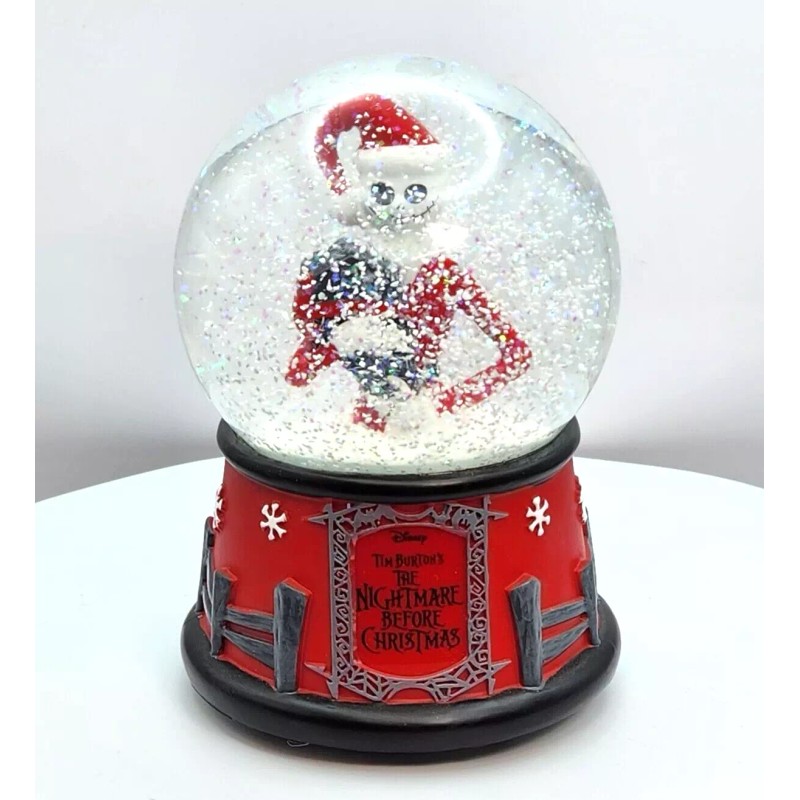 Ruz Nightmare Before Christmas Jack Skellington Musical Snow Globe