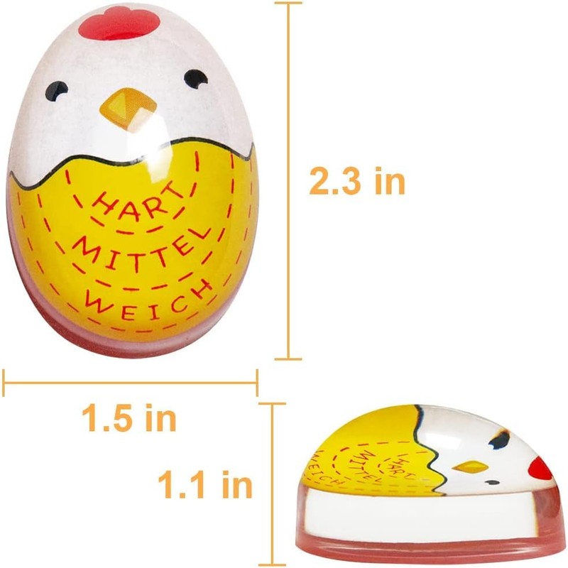 MarsHopper Egg Boiling Timer 2-Pack – Color-Changing in-Water Indicator for