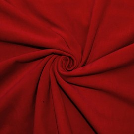 Red Cotton Velvet Fabric Non Stretch Soft 100% Cotton Material for Dressmaking, Costumes, Furnishing & Upholstery 45”- 112 cm Wide | Sold by The Metre