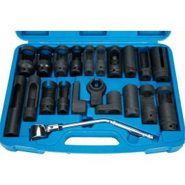 8milelake 21 Pcs Oxygen Sensor Special Socket Remover  for Removing Oil Pressure, Vacum US