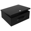 Dalmbox Portable Metal Safe Box with Key Lock - Fire