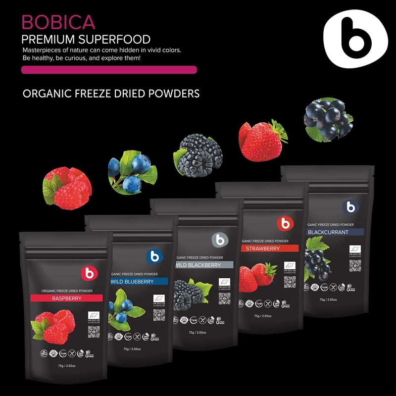 Organic Aronia Berry Powder - Black Chokeberry Supplement High in