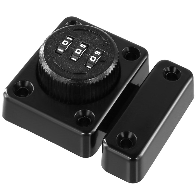 QWORK Keyless Cabinet Password Latch, Combination Lock for Wooden, Glass,
