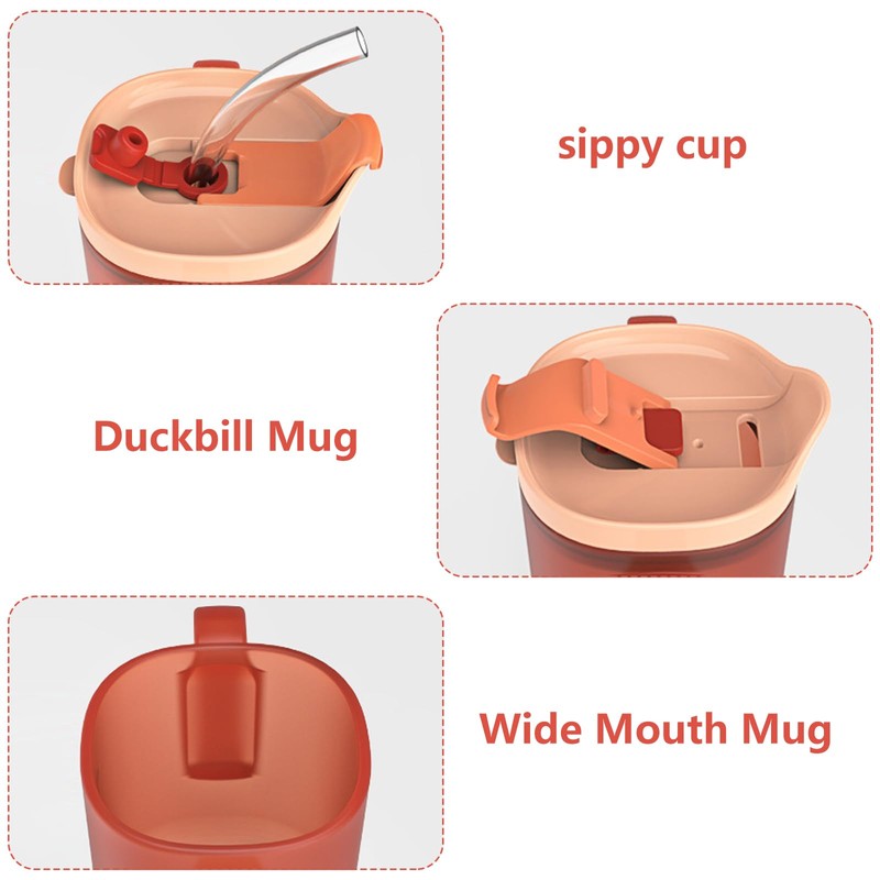BDHYYM Sippy Cup for Seniors 300 ml, Leak-proof Drinking Cup