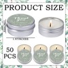MTLEE 50 Pcs Thank You Candles Gift Wedding Favors Baby