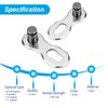 VANSIHO 8 Pairs 9 Speed Bicycle Chain Connector Missing Link