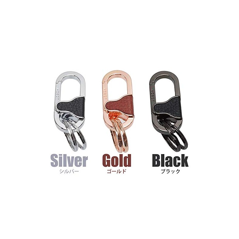 prendre PR-ZB213 Double Ring Key Ring, Key Ring, Carabiner Hook,