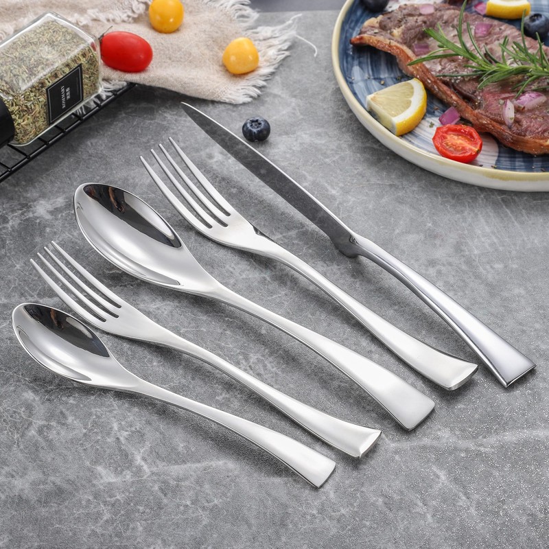 Lemeya 20-Piece Silverware Set for 4,Heavy Duty 18/10 Stainless Steel