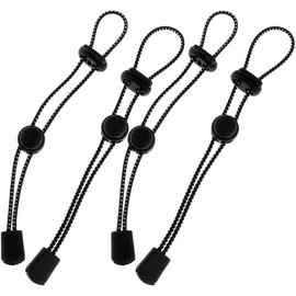 Marsrut 4pcs Backpack Hiking Stick Holder, Walking Pole Fixing Buckle Elastic Rope Lanyard for Mountaineering Climbing Trekking Outdoors