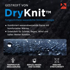 TOP-EX Winter Woolly Beanie Hat with Ear Flap for Men Fleece Lined Waterproof Warm Cold Weather Thermal Knit Hat Snow Outdoors Gifts Big Head Army Green Medium Large M L