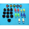 Lumiglow 15 Assorted Dome LEDs Light Bulbs 1/2" Sockets Side