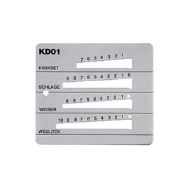 Pro-Lok 4-in-1 Key Guage - KW1, SC1, WK1, WE1 - Stainless Steel - Made in USA