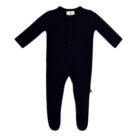 KYTE BABY Unisex Footie, Rayon Made From Bamboo- Snap Closure (Newborn, Midnight)
