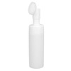 Foaming Bottle with Brush, White Facial Cleanser Foam Bottle, Fastening