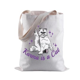Album Inspired Shopping Bag Cat Lover Shoulder Bag Singer Merchandise Gift Singer Inspired Tote Bag For Fans (A Cat)