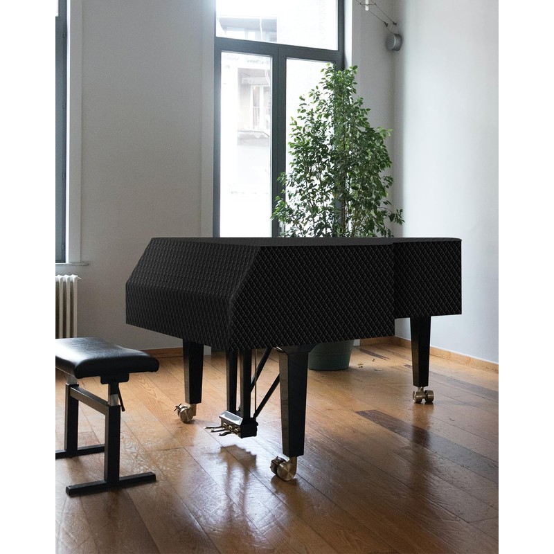 TINDTOP Thickened Grand Piano Cover, Thicken Cotton Lining Baby Piano