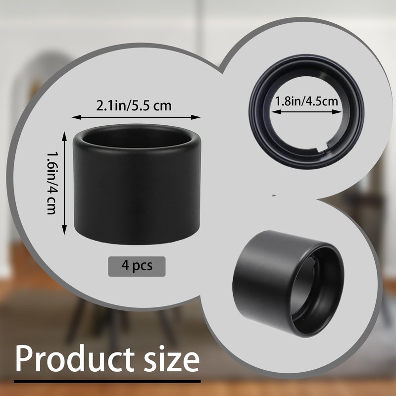 Sgphrzlt 4 PCS Metal Light Shade Ring, Light Socket Shade