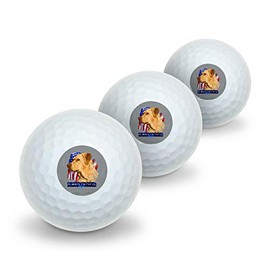 GRAPHICS & MORE Always Faithful Yellow Lab Labrador Hunting Dog Novelty Golf Balls 3 Pack