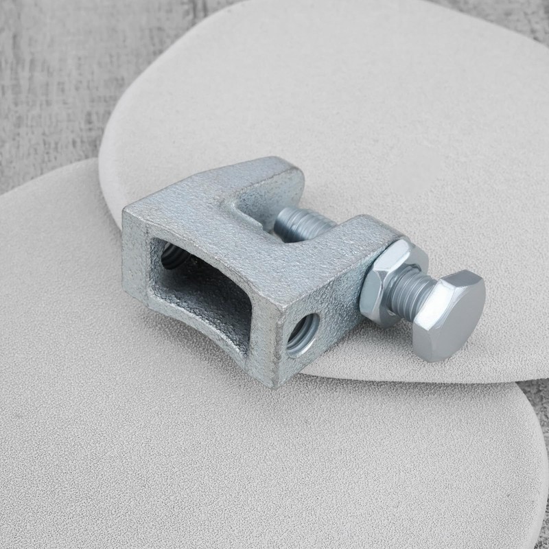 YINETTECH 10pcs M10 Beam Clamps Bracket Ductile Cast Iron Galvanized