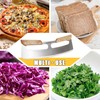 HAONAZY Sharp Pizza Cutter Rocker 14 inch with Double Handles