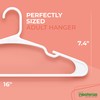 NEATERIZE Clothes Hangers Plastic 100 Pack For Adults - Plastic