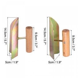 uxcell Inside and Outside Corner Trowels 2 Inch Galvanized Steel Drywall Corner Shaping Tool