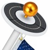 Solar Flag Pole Light Outdoor Dusk to Dawn, Top Mount