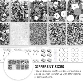 EXCEART Earring Posts Earring Making Supplies Stainless Steel Butterfly Earring Backs for DIY Earrings and Jewelry Making Accessories 1650pcs