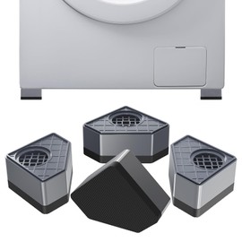 Vibration Damper Washing Machines Pack of 4 Washing Machines and Dryer Base Lower Noise, Vibration Damper, Washing Machine Non-Slip Stop for Washing Machine