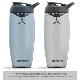 Promixx Pursuit Protein Shaker Bottle (32 oz) – Silent No-Ball Mixer, Leak-Proof Lid, BPA/BPS & Phthalate-Free ECOZEN – Easy-Clean Shaker Cup for Protein Shakes, Pre & Post-Workout Smoothies