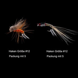 Goture Fly Fishing Fly Kit - 100 Pieces Fly Fishing Lures with Fly Fishing Box - Fly Fishing Assortment Kit for Bass Trout Salmon Fishing - Dry Flies Wet Fly Streamer Nymphs