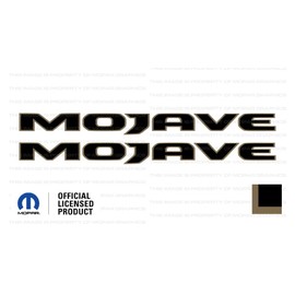 Decal Mods Mojave 392 Hood Graphic Decals Stickers fits Jeep Wrangler/Gladiator JL/JT (2018-2024) Black with 392 Bronze Outline (Set of 2) FJ2B9