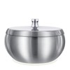 Yinnhom Ashtray with Lid Insulation Pad Tabletop Ashtray Butt Container