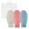 Comet travel portable container 60ml 3-piece set, mixed colors, 1 set / 코멧 여행 휴대용 용기 60ml 3종 세트, 혼합색상, 1세트