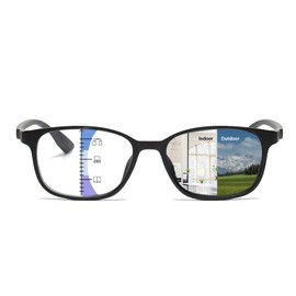 Myfeasy Photochromic Multifocus Reading Glasses Progressive Readers for Women TR90 Multifocal Reading Glasses for Men