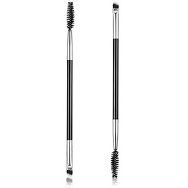 2 Piece Angled Eyebrow Brush, Eye Brow Tint Brush Flat with Angled Tip Eyeshadow Brushes Eye Makeup Brush