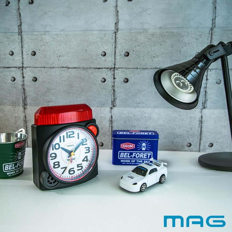 MAG(マグ) Alarm Clock Table Clock Analog High Volume Loud Siren