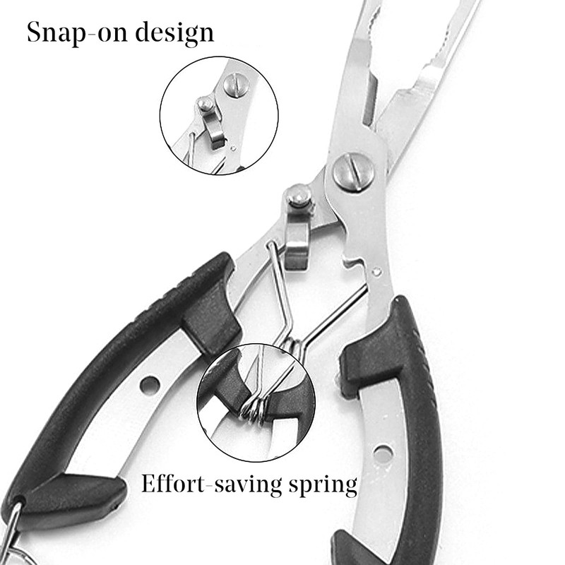 Fishing Scissors Pliers Stainless Steel Multi Tools,for Hook Remover Line
